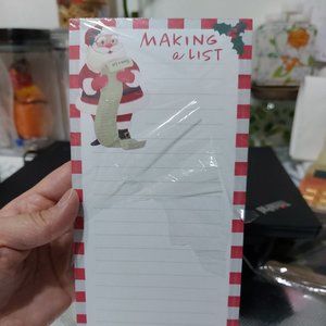 Making A List Santa List Notepad Magnet In The Back 100 Sheets